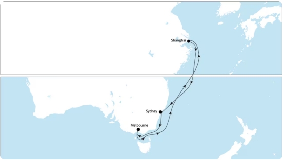 Maersk launches a brand-new Qilin route with direct flights from China to Australia